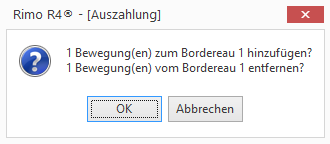 Screenshot: Systemabfrage zum Hinzufügen oder Entfernen von Bewegungen im Bordereau