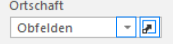 Screenshot: Dropdown-Feld und Absprung zur zugehörigen Hilfstabelle