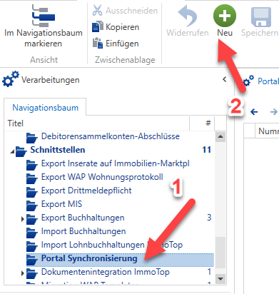 Screenshot: Einrichtung Abnahme App