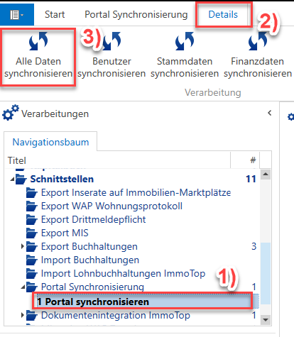 Screenshot: Einrichtung Abnahme App