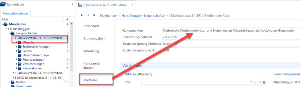 Screenshot: 1.12 Komponenten