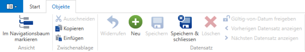 Screenshot: 1.8 Objekt eröffnen