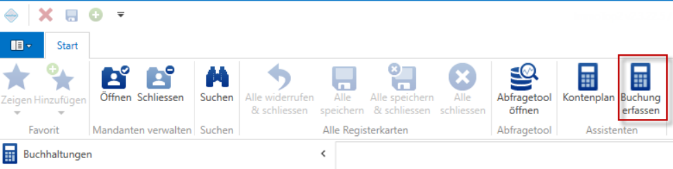 Screenshot: 4.3 Manuelle Buchung erfassen