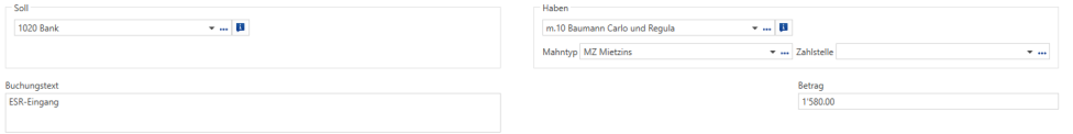 Screenshot: 4.4 Mieter-Buchung erfassen