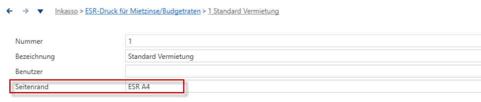 Screenshot: 6.1 ESR-Vorlage einrichten