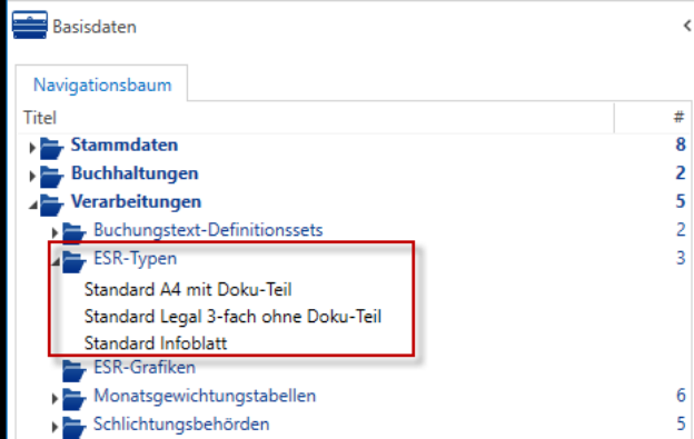 Screenshot: 6.3 ESR-Typ einrichten (Doku-Teil)