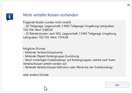 Screenshot: Meldung