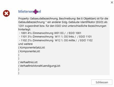 Fehlermeldung 