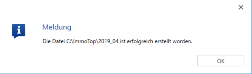 Datei erstellen/Meldung