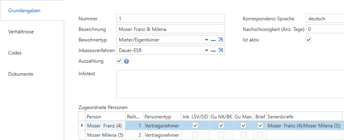 Stammdaten/Mandanten/Mieter - Mieter erfassen