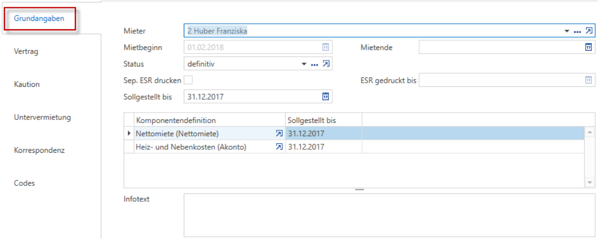 Stammdaten/Mandanten/Liegenschaften/Objekte/Verhältnisse – Grundangaben