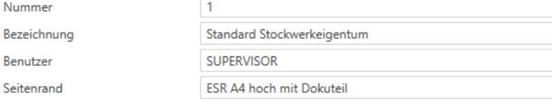 Verarbeitungen/Inkasso/ESR-Druck für Mietzinse/Budgetraten/Neu