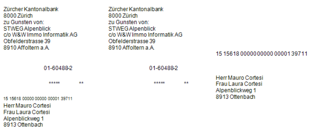 ESR mit Doku-Teil einzeilig