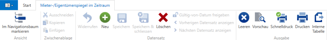 Menüregisterkarten