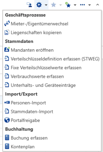 Menüband / Assistenten