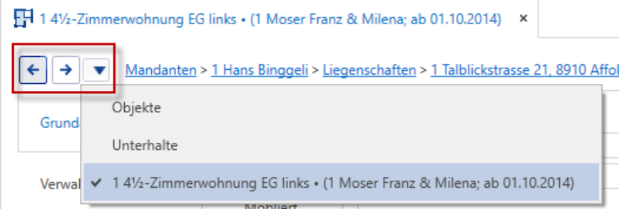 Dialogbereich/Detailtabellen