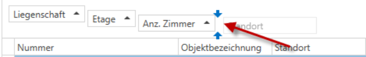 Übersichten/Spaltentitel einfügen