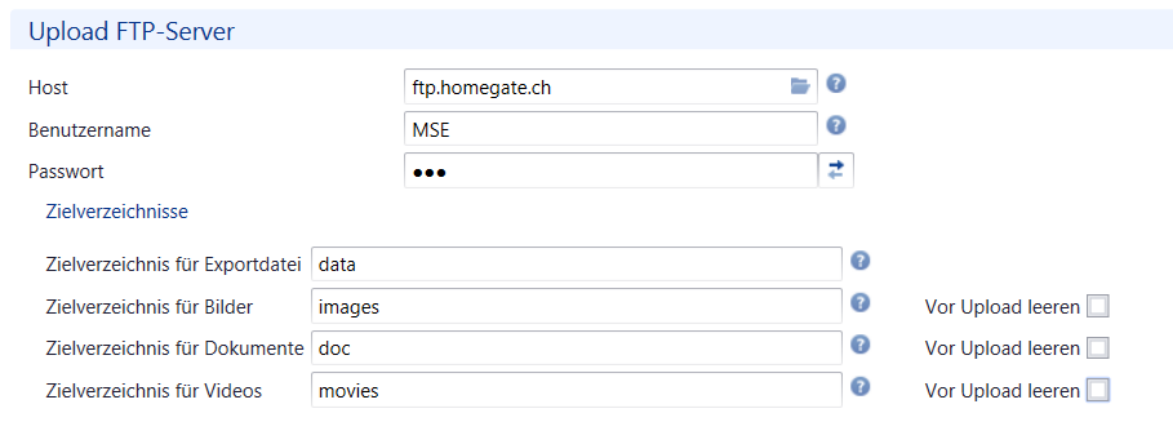 Upload FTP-Server