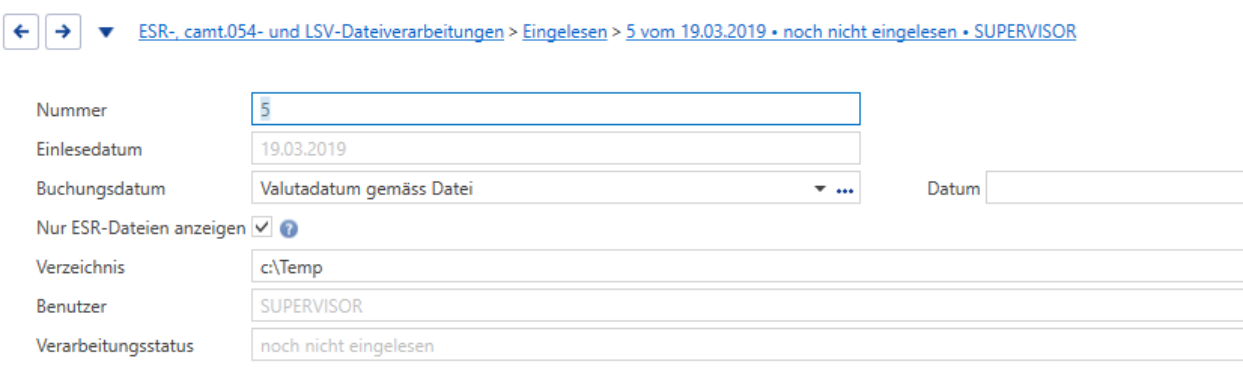 LSV- / DD-Datei einlesen