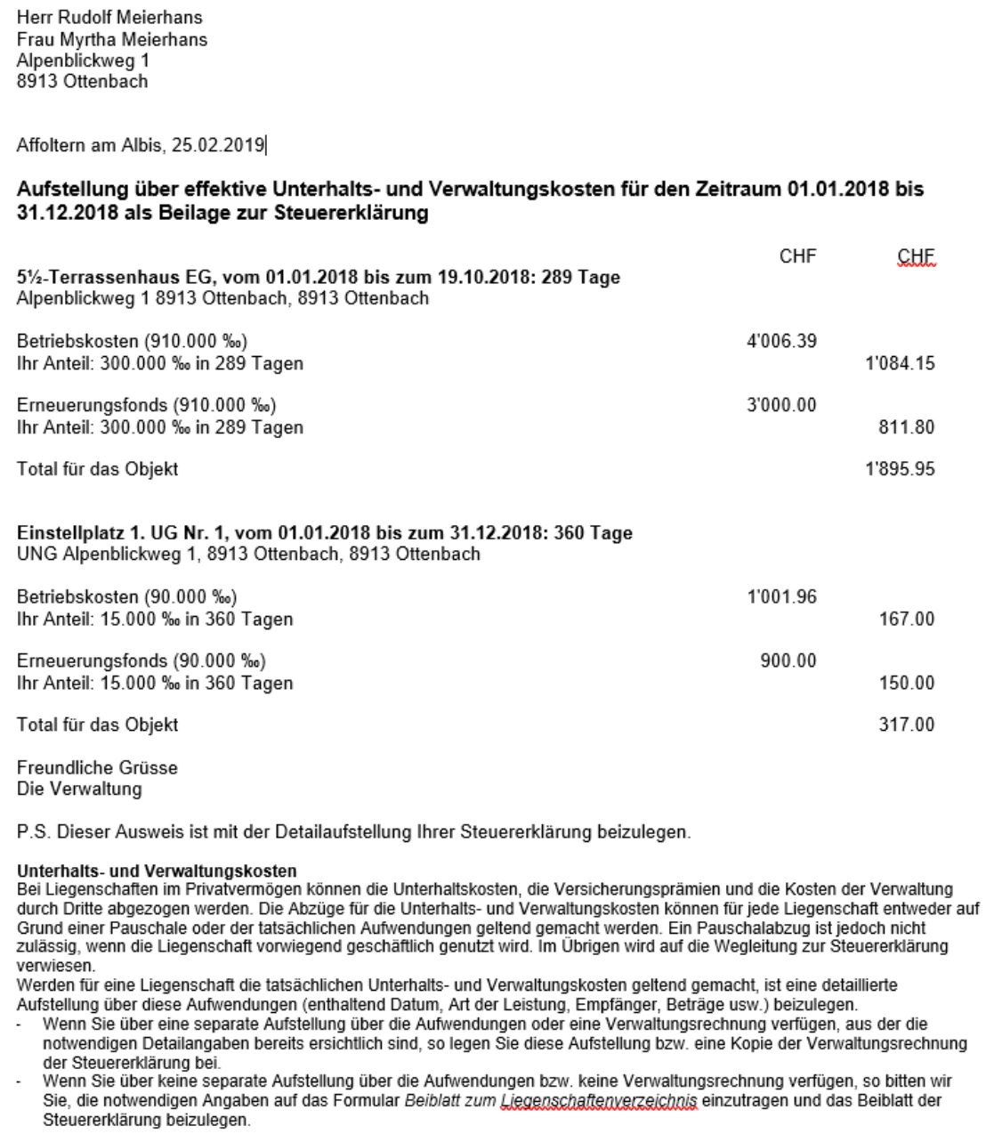 Verarbeitungen/Steuerausweise/Steuerausweise „Unterhalt“/Menüband Details/Vorschau Steuer-