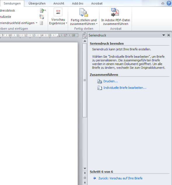 Seriendruck im Word (5)