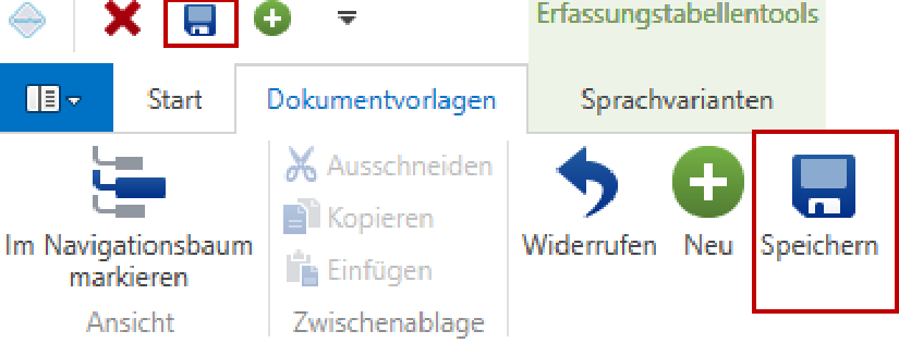 Verknüpfung speichern
