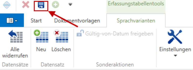 Verknüpfung speichern