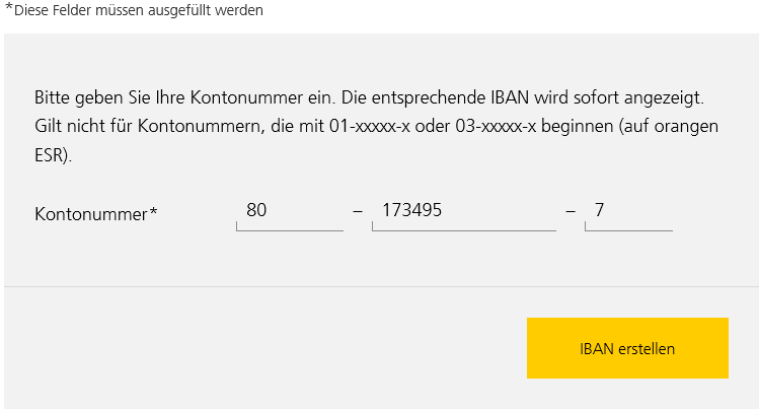 IBAN-Rechner