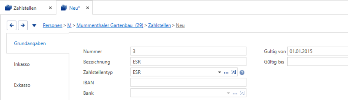 Zahlstellen/ESR/Grundangaben