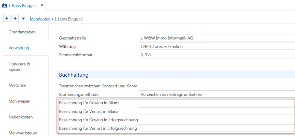 Stammdaten/Mandanten/Verwaltung