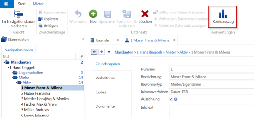 Stammdaten/Mandanten/Mieter/Aktiv