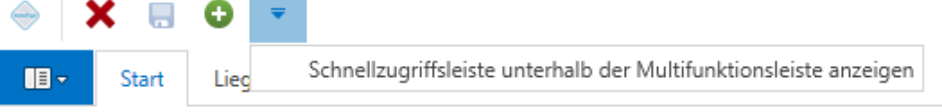 Schnellzugriffsleiste