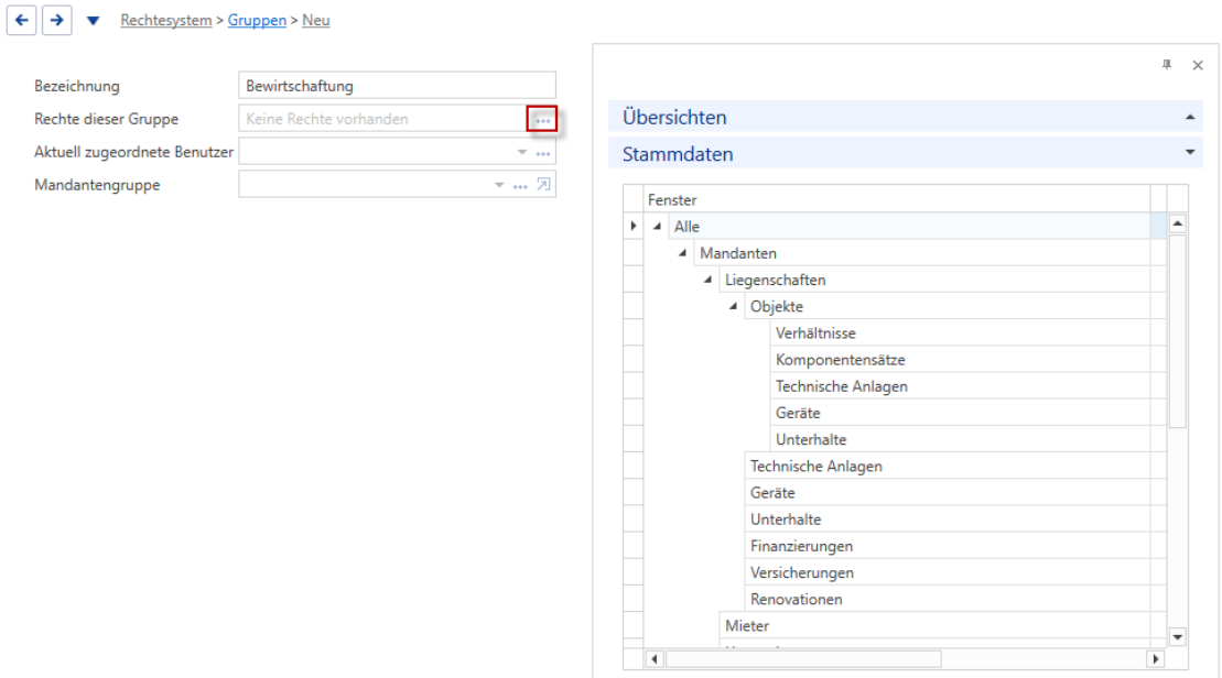 Basisdaten/Rechtesystem/Gruppen – Neu
