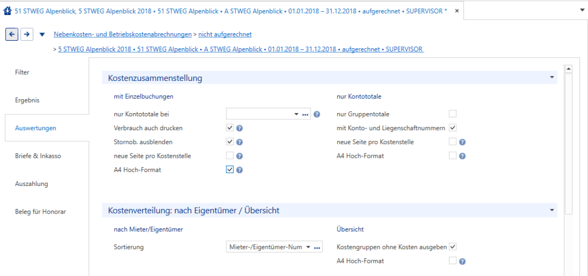 Verarbeitungen/Nebenkostenabrechnungen/Nebenkosten- und Betriebskostenabrechnungen/aufgerechnet/Unterdialog: Auswertungen
