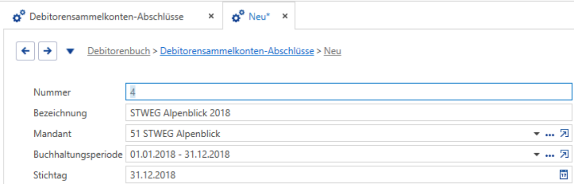 Verarbeitungen/Debitorenbuch/Debitorensammelkonten-Abschlüsse