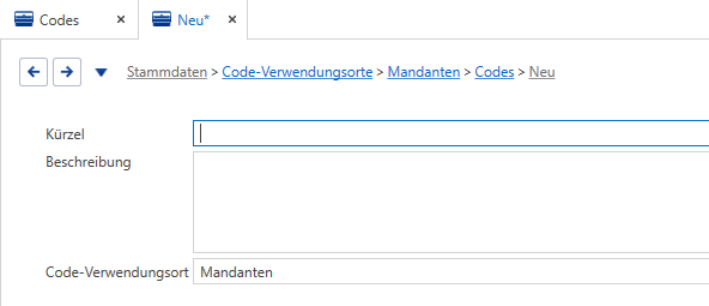 Codes erfassen