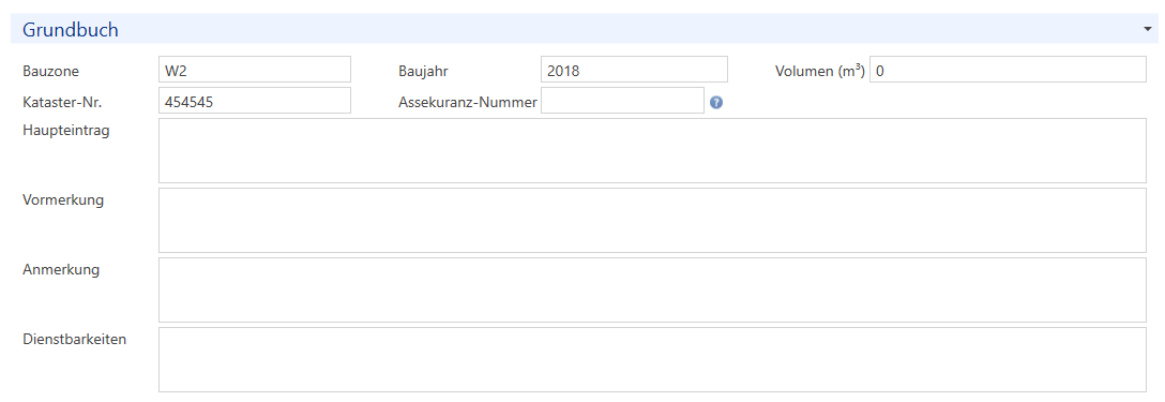 Stammdaten/Liegenschaften/Unterdialog/Grundstück & Gebäude/Rollo Grundbuch