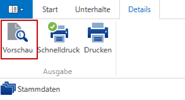 Offertanfrage Unterhalt anzeigen