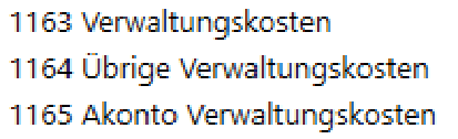 Stockwerkeigentum Kostenkonten