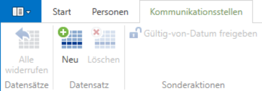 Stammdaten/Personen/Grundangaben – Kommunikationsstellen