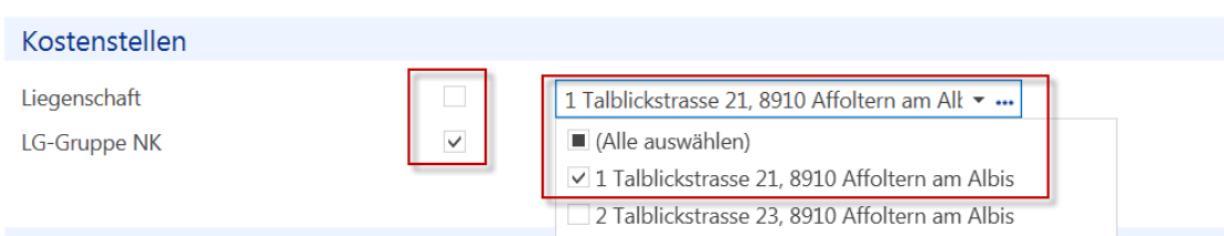 Buchhaltungen/Mandanten/Kostenkonten