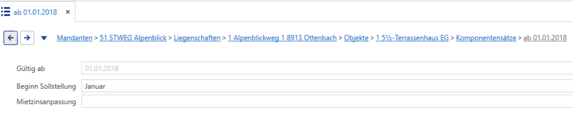 Stammdaten/Mandanten/Liegenschaften/Objekte/Komponentensätze/Neu