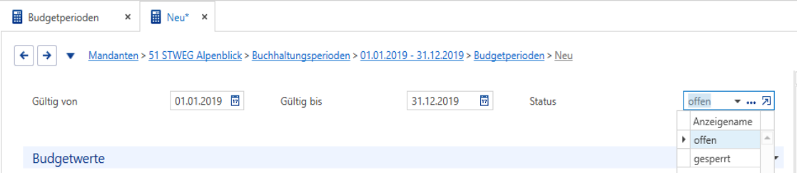 Buchhaltungen/Mandanten/Buchhaltungsperioden/Budgetperioden/Neue Budgetperiode